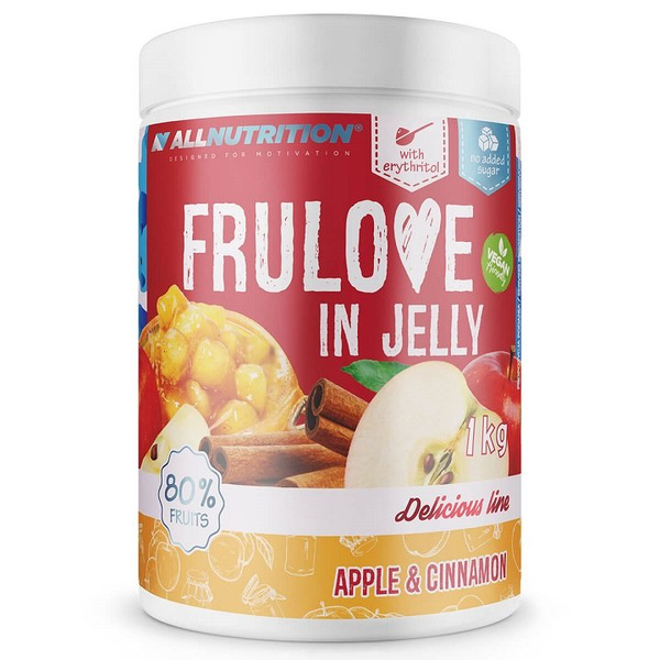 Allnutrition Frulove In Jelly Apple and Cinnamon Apples in Jelly For Desserts and Baking 1000g