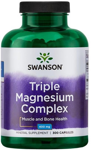 Swanson Triple Magnesium Complex Magnez 400mg 300 Kapsułek