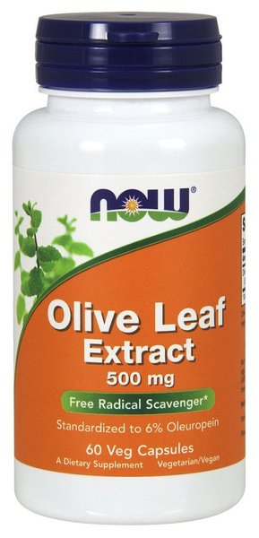 Now Foods Olive Leaf Extract 500mg Supports Cardiovascular System 60 Capsules
