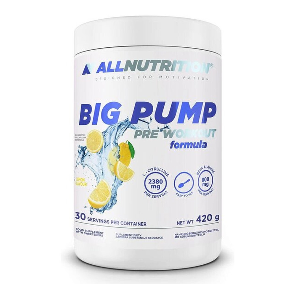 Allnutrition Big Pump Formuła Przedtreningowa Lemon 420g