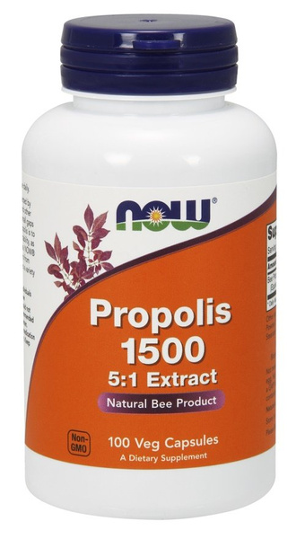 Now Foods Propolis 5:1 Extract 1500mg Propolis Supports Immunity 100 Capsules