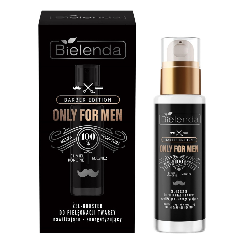 Bielenda Only for Men Barber Edition Nawilżająco-Energetyzujący Żel-Booster do Pielęgnacji Twarzy 30ml