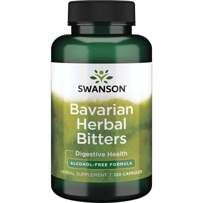 Swanson Bavarian Herbal Bitters Bawarskie Zioła Wspierają Układ Trawienny 120 Kapsułek
