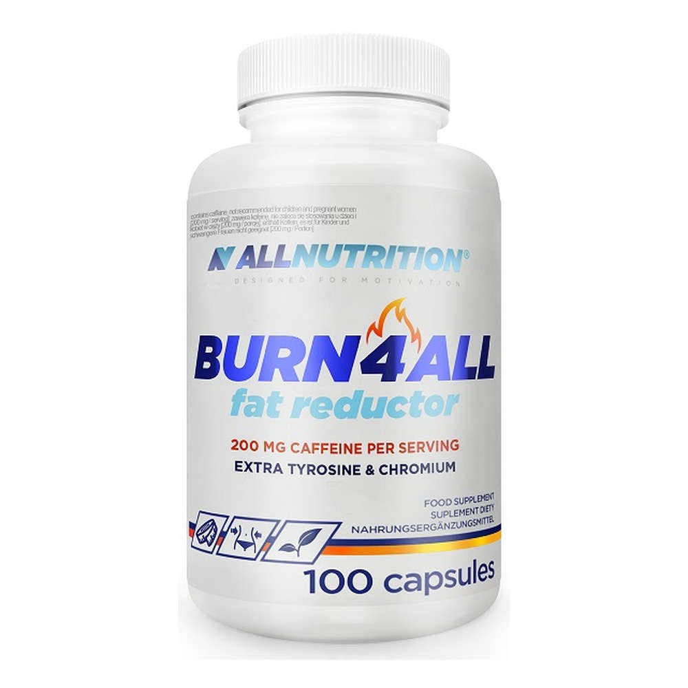 Allnutrition Burn4ALL 200mg Caffeine Wspomaga Utrzymanie Wymarzonej Sylwetki 100 Kapsułek