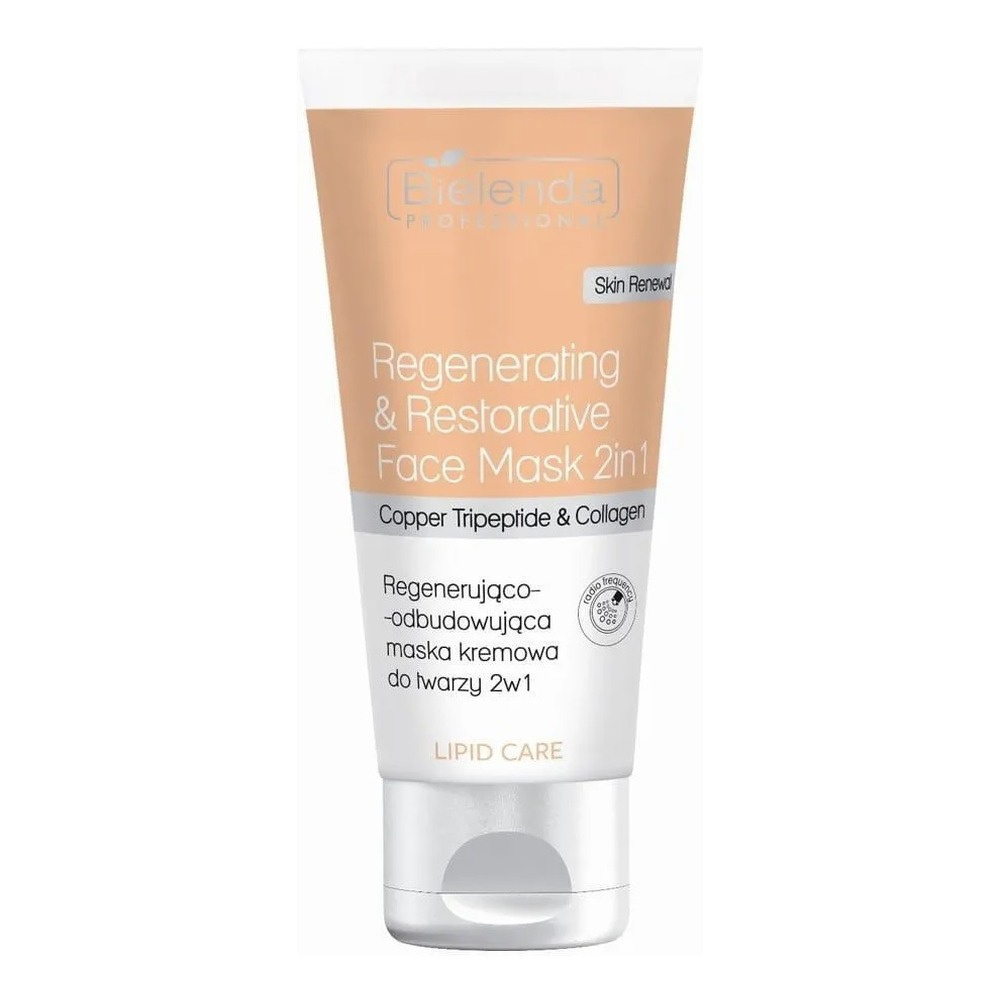 Bielenda Professional Lipid Care 2in1 Regenerująco - Odbudowująca Kremowa Maska do Twarzy 150ml