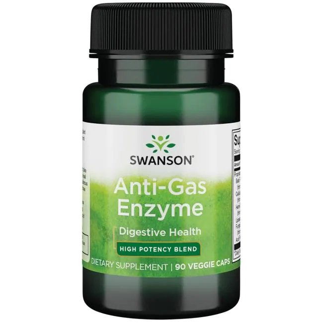 Swanson Anti-Gas Enzyme Enzymy Trawienne 90 Kapsułek