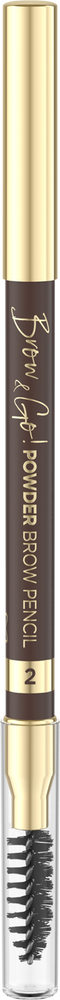 Brow&Go Powder Precision Powder Eyebrow Pencil No. 2 Medium Brown 1 Piece