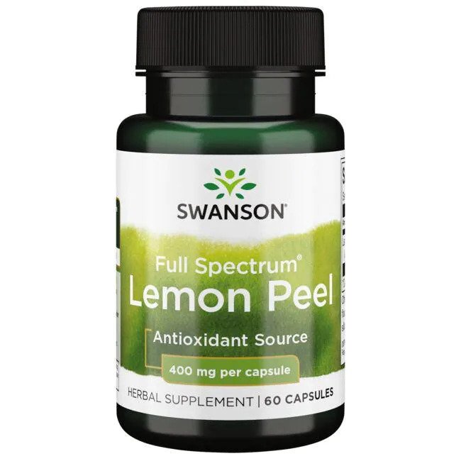 Swanson Full Spectrum Lemon Peel 400mg Wspiera Ogólny Stan Zdrowia 60 Kapsułek