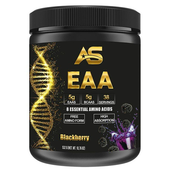American Supps EAA Essential Amino Acids Powder for Athletes Blackberry 532g