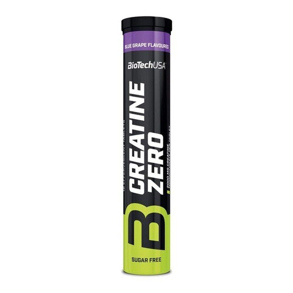 BioTechUSA Creatine Zero Effervescent Musujące tabletki z kreatyną, Niebieskie Winogrono 18 tabletek