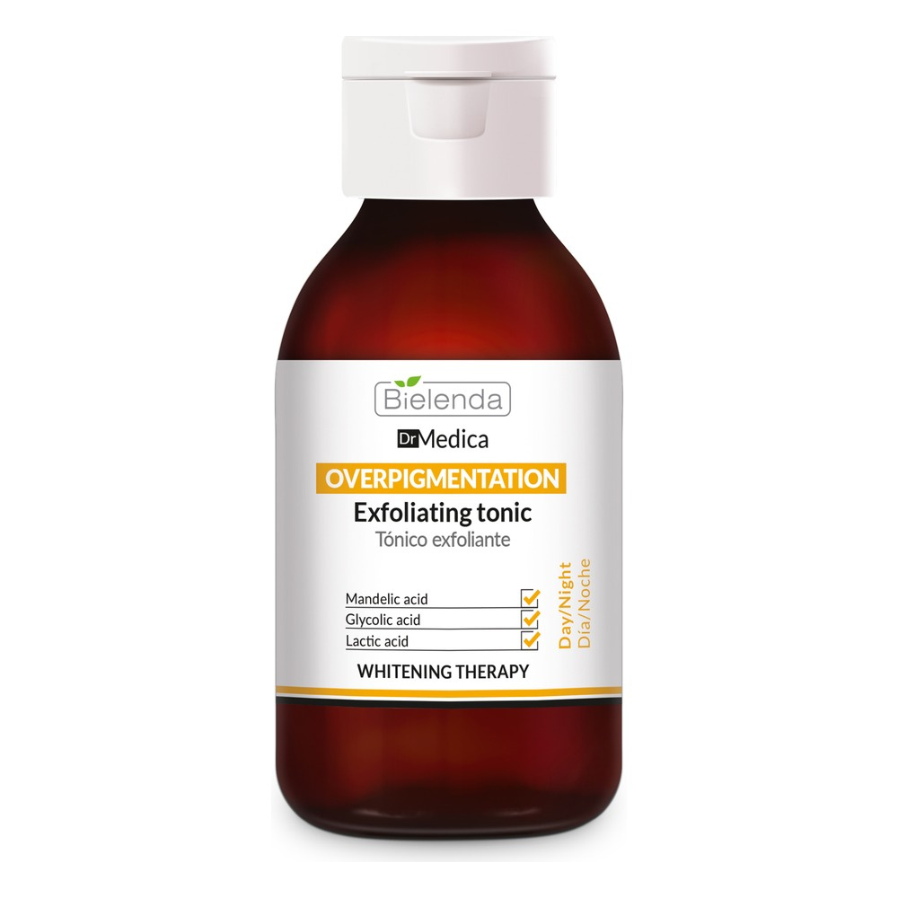 Bielenda Dr Medica Overpigmentation Tonik Złuszczający z Kwasem Migdałowym Kwasem Glikolowym i Mlekowym 250ml
