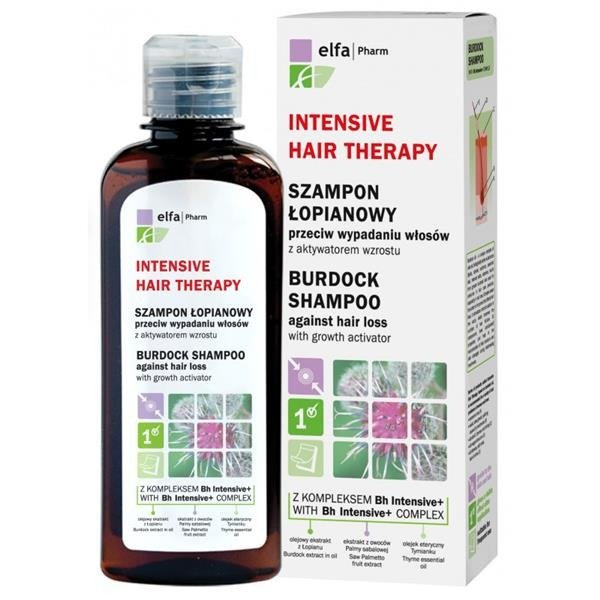 Intensive Hair Therapy Szampon Łopianowy do Włosów z Kompleksem Bh Intensive + przeciw Wypadaniu Włosów z Aktywatorem Wzrostu 200ml