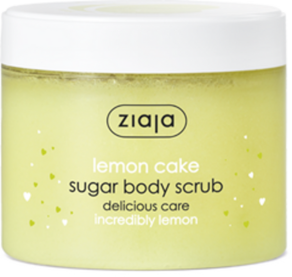 Ziaja Caramelized Sugar Peeling Lemon Cake Smoothes Skin Vegan 300ml