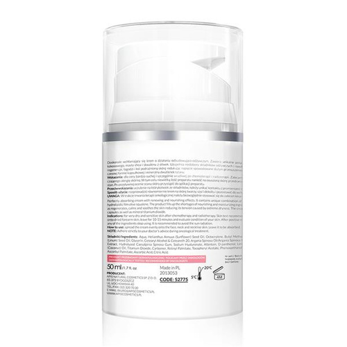 Apis Apiderm Regenerating and Nourishing after Chemotherapy Radiotherapy Very Dry Skin Day Cream 50ml