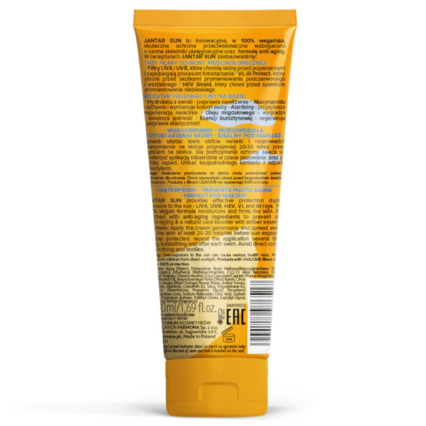Jantar Sun Amber Moisturizing Face Cream SPF50 50ml