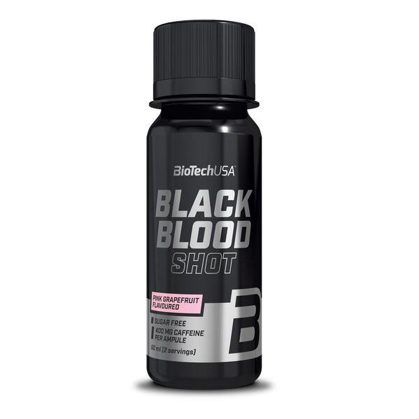 BioTechUSA Black Blood Shot Black Series Przedtreningówka w Shocie Na Motywację 20 x 60ml