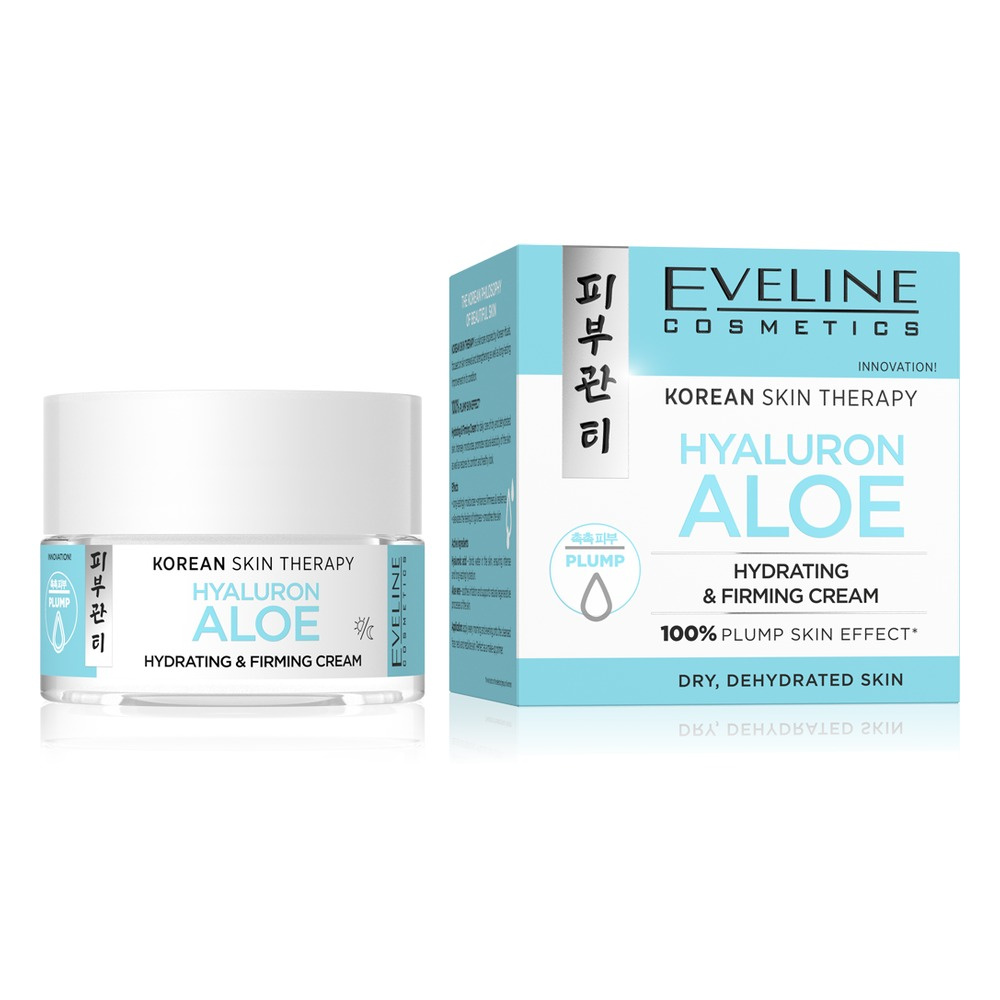 Eveline Cosmetics Korean Skin Therapy Hyaluron Aloe Nawilżająco-Ujędrniający Krem 50ml