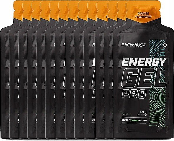 BioTechUSA Energy Gel Pro Orange Energy Gel for Endurance 12 x 40g