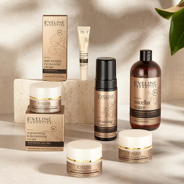 Eveline Organic Gold Anti-Wrinkle Eye & Eyelid Cream with Cica Banana and Aloe Vera 20ml