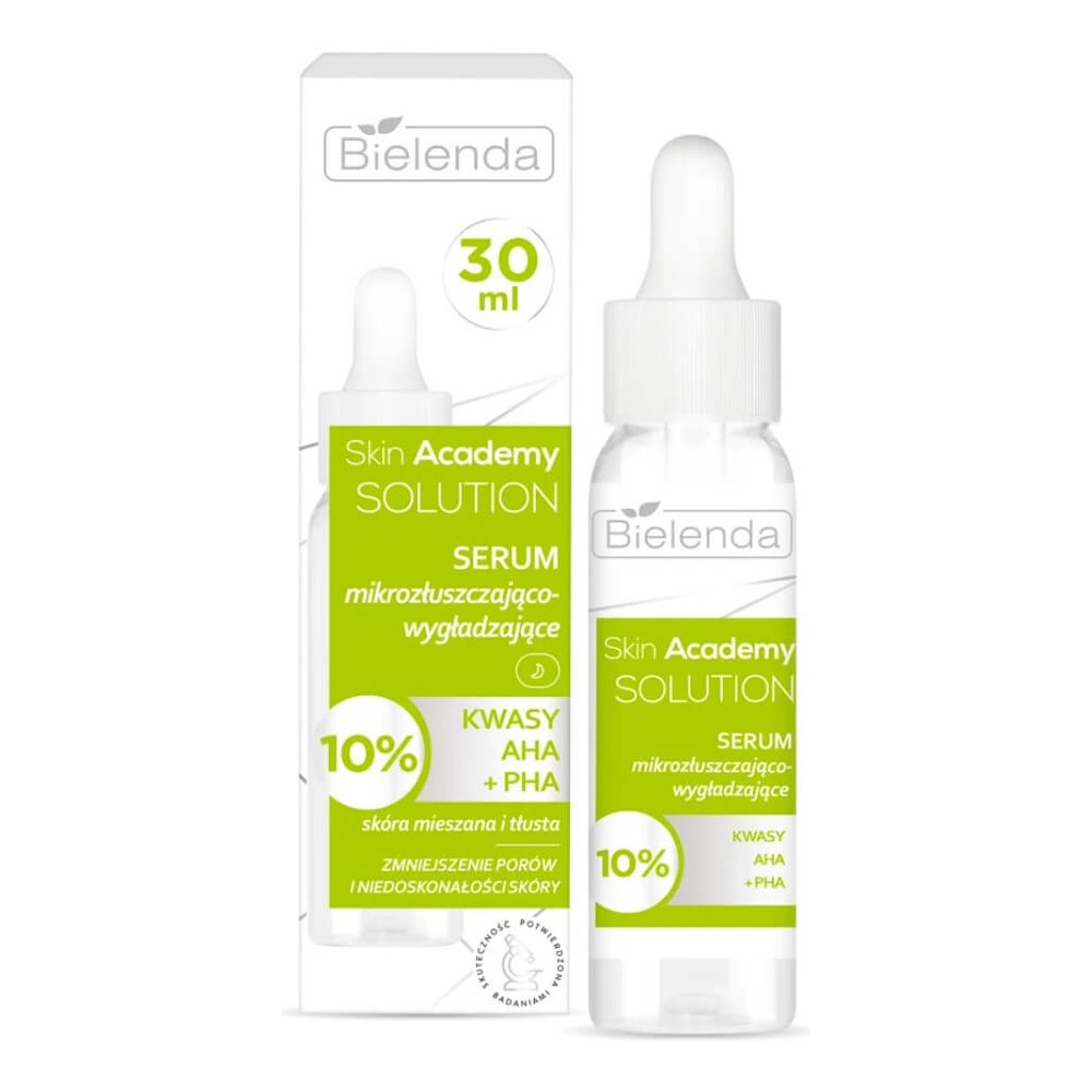 Bielenda Skin Academy Solution Serum Mikrozłuszczająco-Wygładzające dla Skóry Tłustej i Mieszanej 30ml
