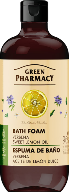 Green Pharmacy Pianka do Kąpieli Werbena i Olejek ze Słodkiej Cytryny 500ml