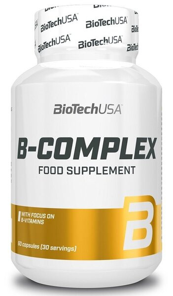 BioTechUSA B-Complex for Energy Skin Hair and Nails 60 Caps