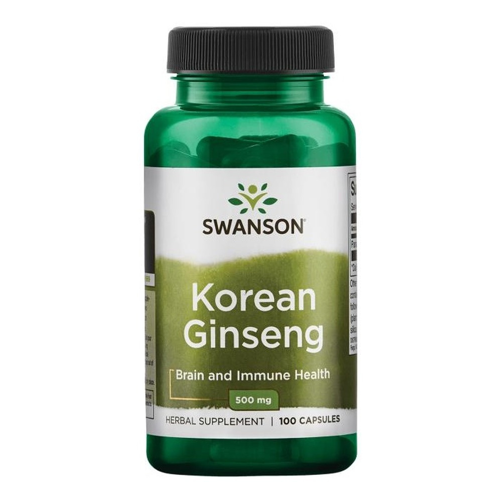 Swanson Korean Ginseng 500mg 100 Capsules