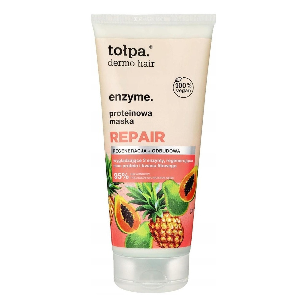 Tolpa Dermo Hair Enzymatyczna Maska do Włosów Zniszczonych i Farbowanych 200ml