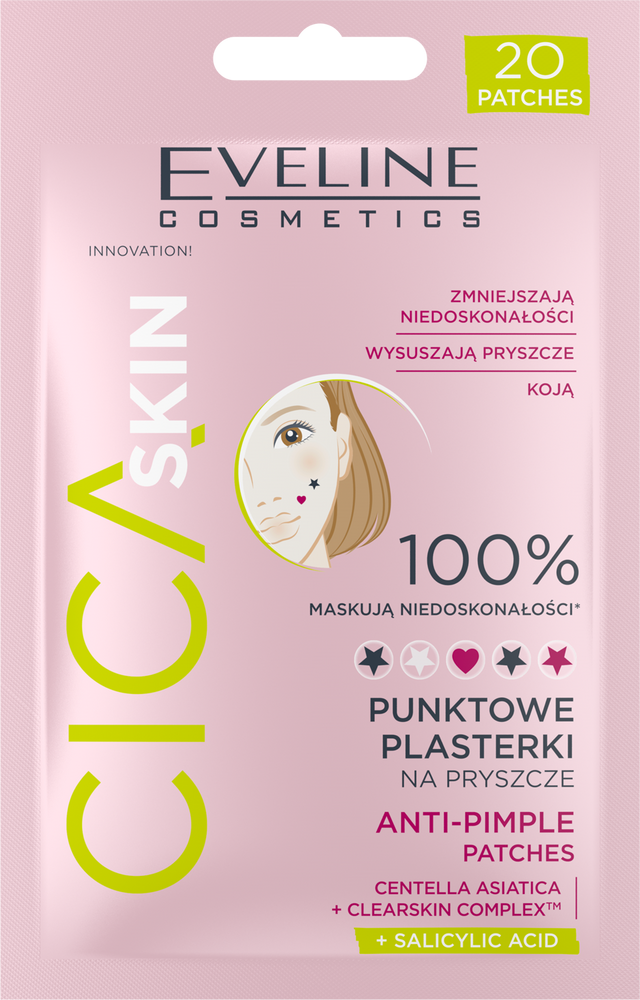 Eveline Cica Skin Anti-Pimple Punktowe Plasterki na Pryszcze 1 Sztuka