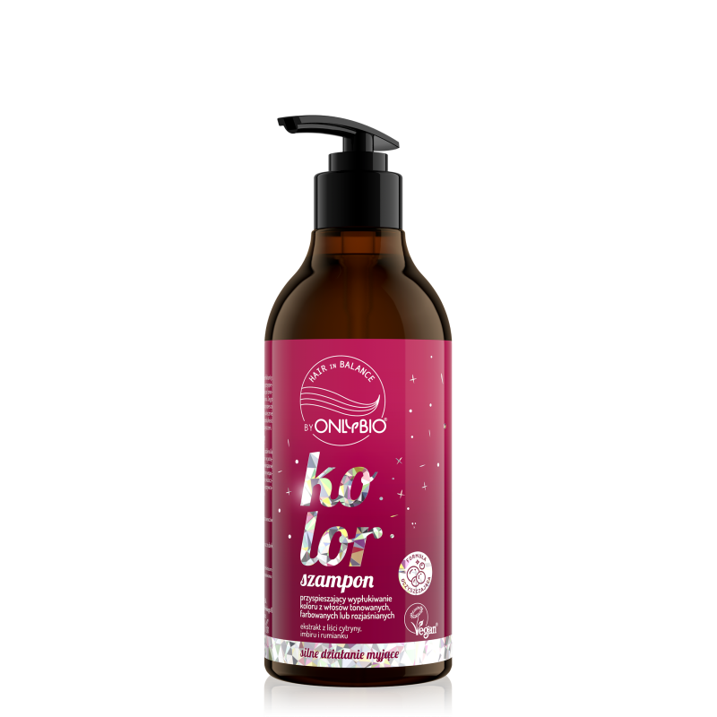 OnlyBio Hair in Balance Kolor Szampon Przyspieszający Wypłukiwanie Koloru 400ml