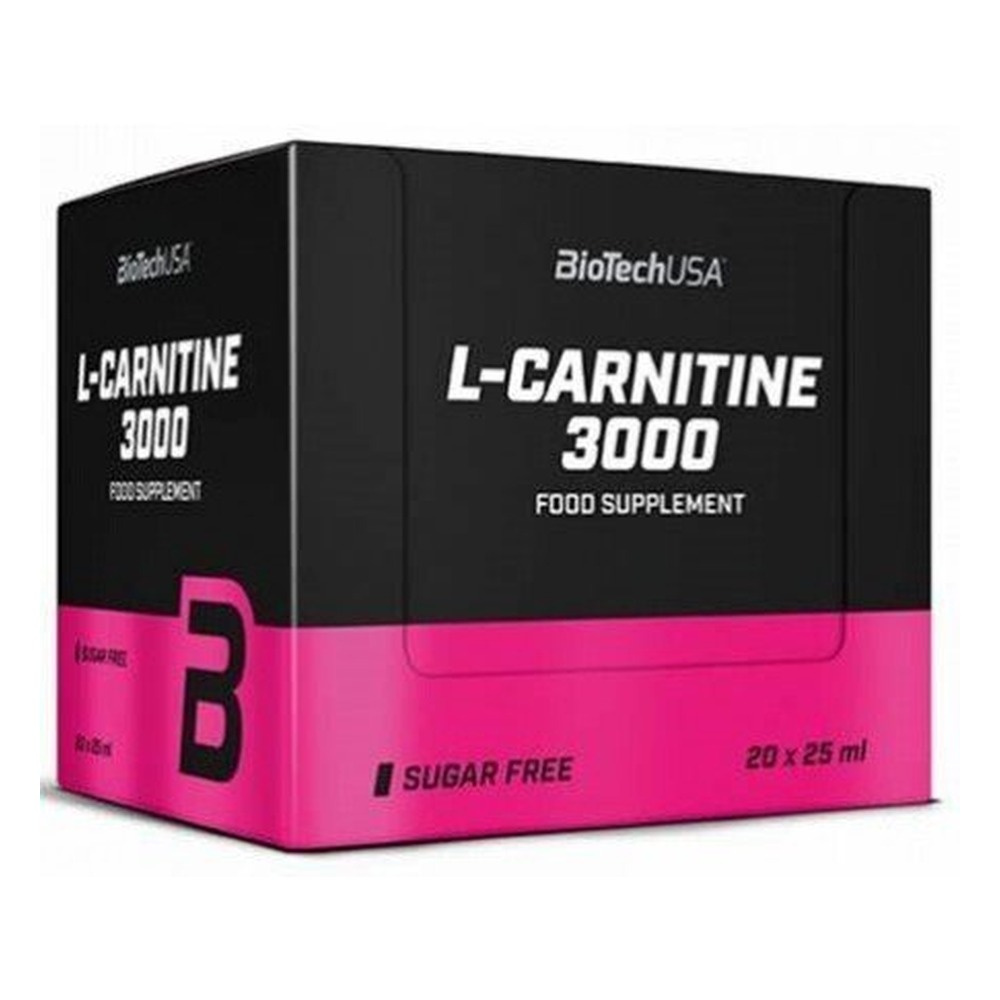 BioTechUSA L-Carnitine 3000 L-Carnitine Shots, Lemon 20 x 25ml