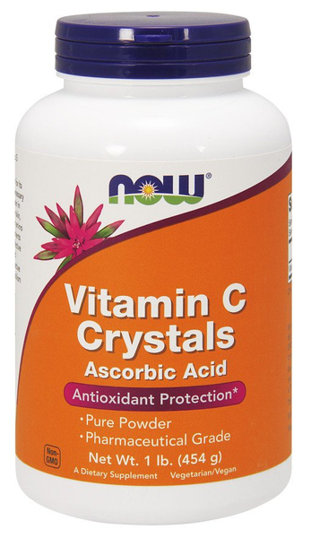 Now Foods Vitamin C Crystals Ascorbic Acid Powder Supports Immune System and Bone and Joint Health 454g