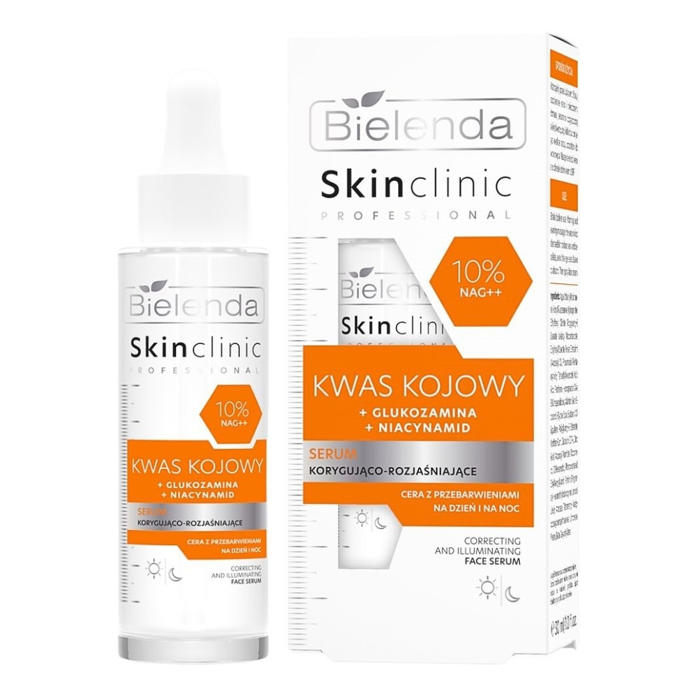 Bielenda Skin Clinic Professional Kojic Acid Correcting and Brightening Serum Reducing Discoloration for Day and Night 30ml