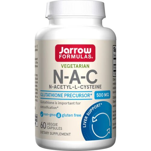 Jarrow Formulas N-A-C 500mg for Antioxidant Support 60 Vcaps