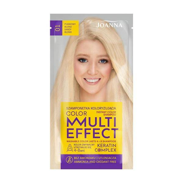 Joanna Multi Effect Color Szamponetka Koloryzująca Nr 01 Piaskowy Blond 35g
