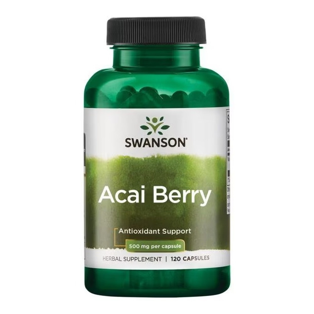 Swanson Acai Berry 500mg Acai Owoce 120 Kapsułek
