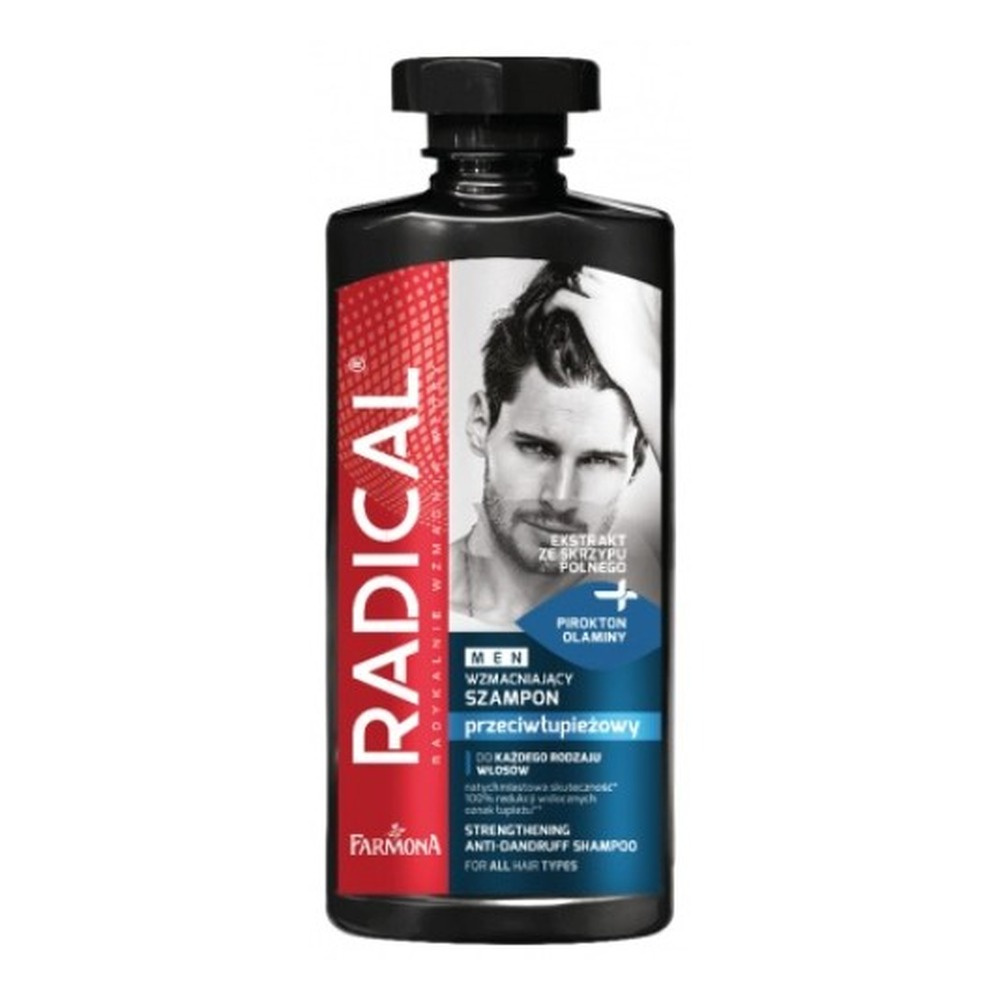 Radical Men Przeciwłupieżowy Szampon Wzmacniający do Każdego Rodzaju Włosów 400ml