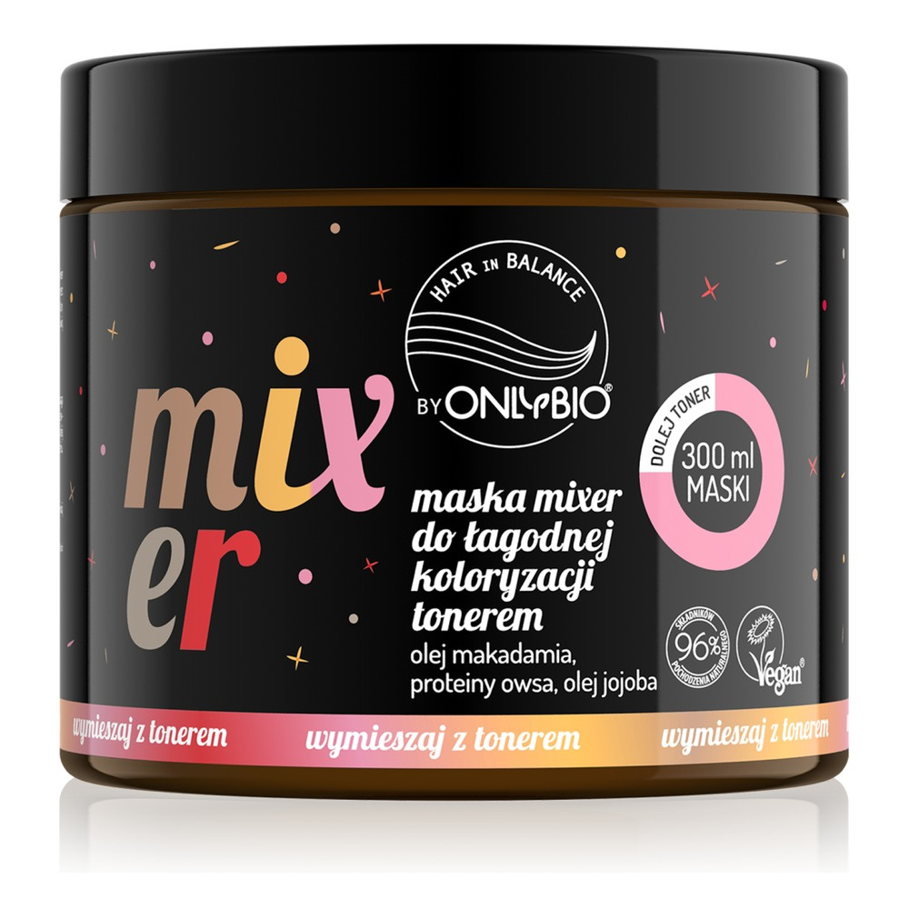 OnlyBio Hair in Balance Maska Mixer do Łagodnej Koloryzacji Tonerem 300ml