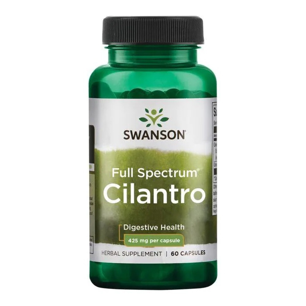 Swanson Full Spectrum Cilantro 425mg Kolendra Siewna 60 Kapsułek