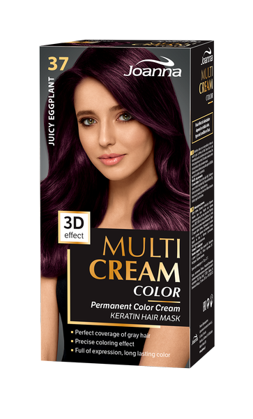 Joanna Multi Cream Color 3D Effect Hair Dye No. 37 Juicy Eggplant 1 Piece