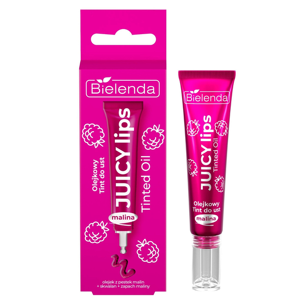 Bielenda Juicy Tint Olejkowy Tint do Ust z Olejkiem z Pestek Malin i Skwalanem 10g