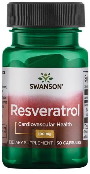 Swanson Resveratrol 100mg 30 Kapsułek