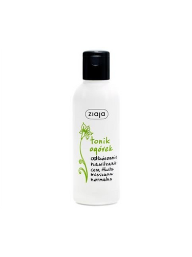 Ziaja Łagodny Tonik Ogórkowy dla Skóry Normalnej Tłustej i Mieszanej Vegan 200ml