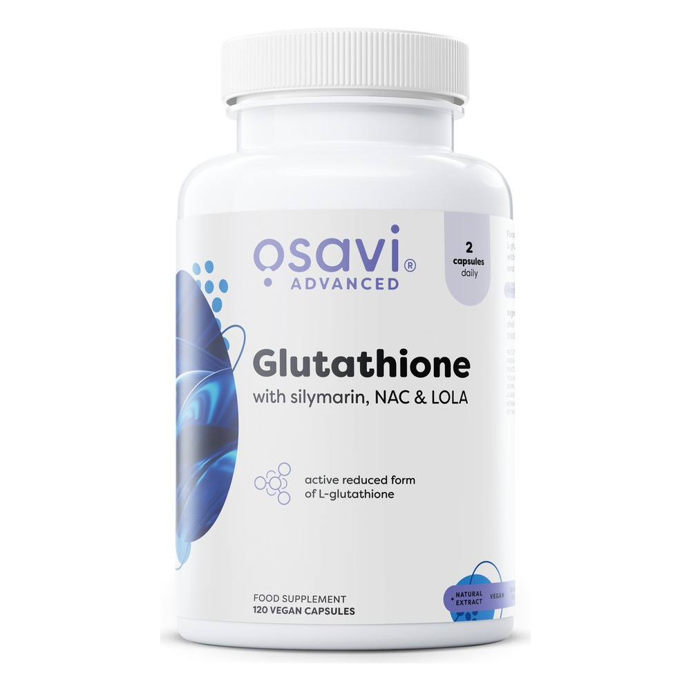 Glutathione with Silymarin, NAC & LOLA - 120 vegan caps