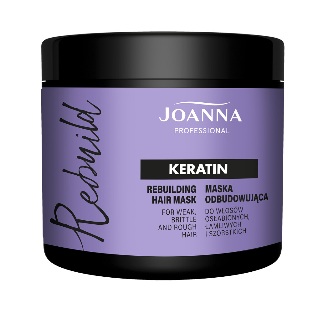 Joanna Professional Odbudowująca Maska z Keratyną dla Włosów Łamliwych 500ml