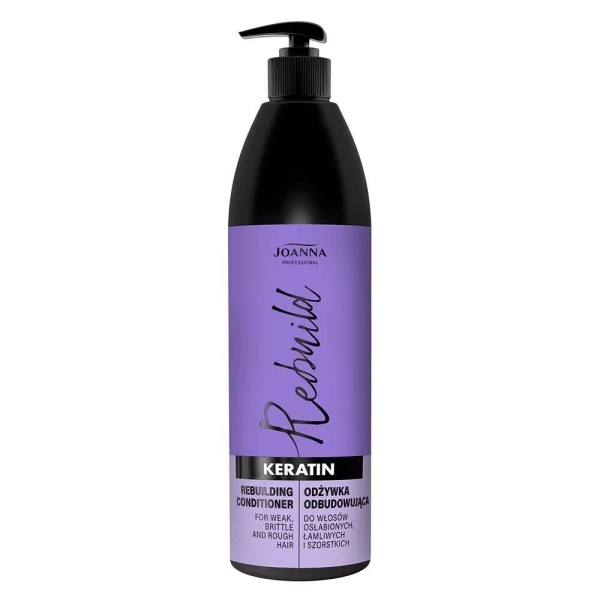 Joanna Professional Keratin Odżywka Odbudowująca dla Włosów Szorstkich i Łamliwych 1000g