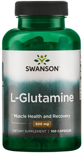 Swanson L-Glutamine 500mg 100 Capsules