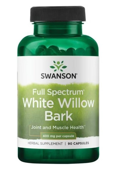 Swanson Full Spectrum White Willow Bark 400mg Kora Wierzby Białej 90 Kapsułek