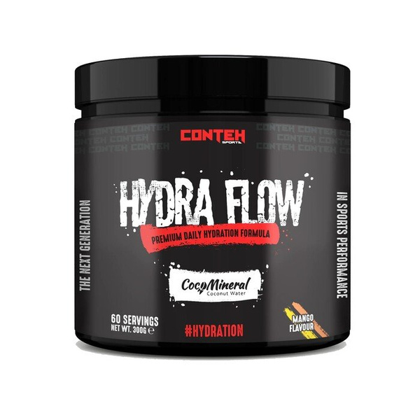 Conteh Sports Hydra Flow Elektrolity w Proszku Na Codzienne Nawodnienie Mango 300g