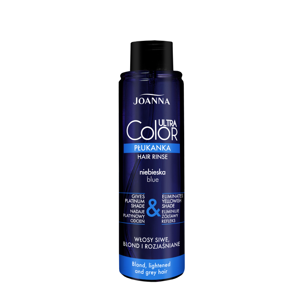 Joanna Ultra Color Płukanka do Włosów Blond Siwych i Rozjaśnionych Niebieska 150ml